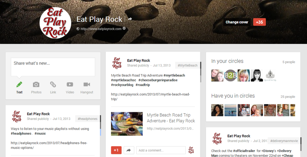 Eat Play Rock Google+ Header