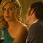 Jennifer Aniston stars in Life Of Crime, as a person kidnapped for ransom, while her husband, played by Tim Robbins, is in the Bahamas with his mistress. #sponsored #LifeofCrime